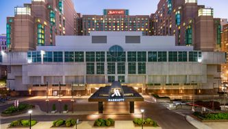 Exterior of the Philadelphia Marriott Downtown