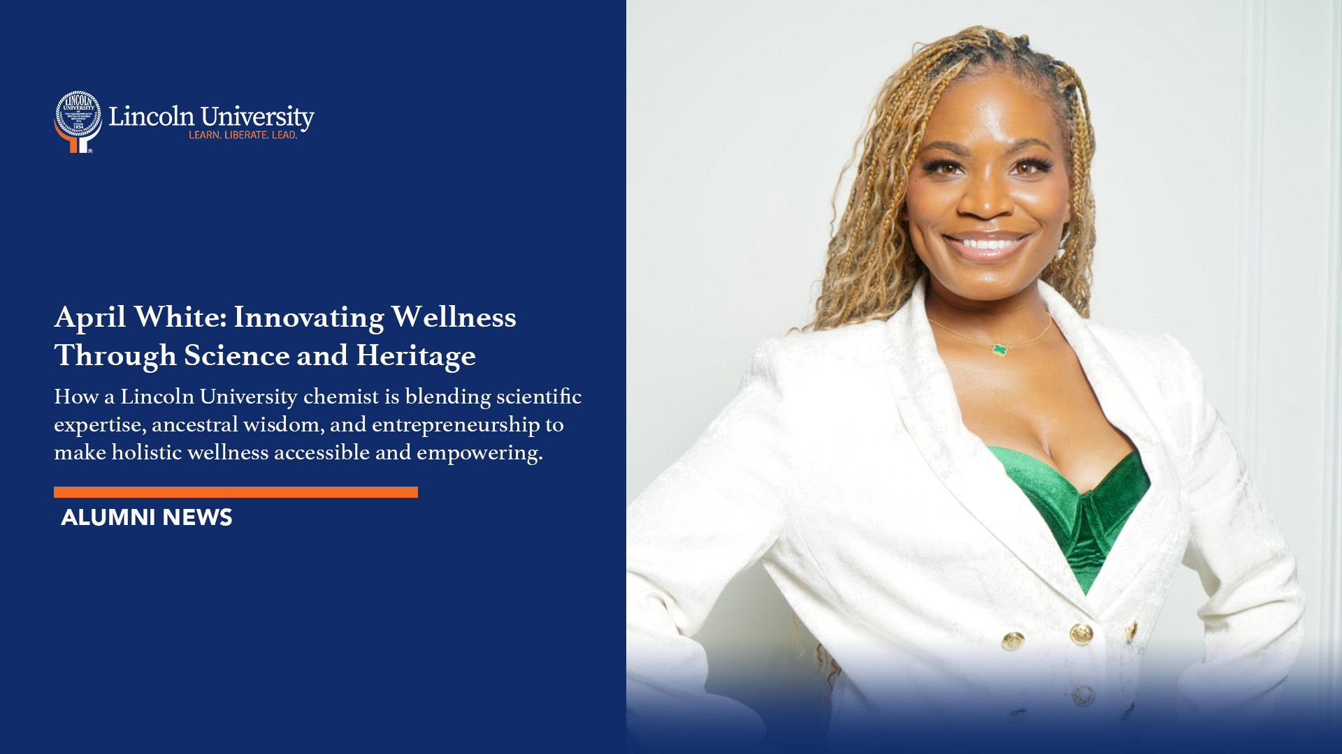 April White ’06: Innovating Wellness Through Science and Heritage