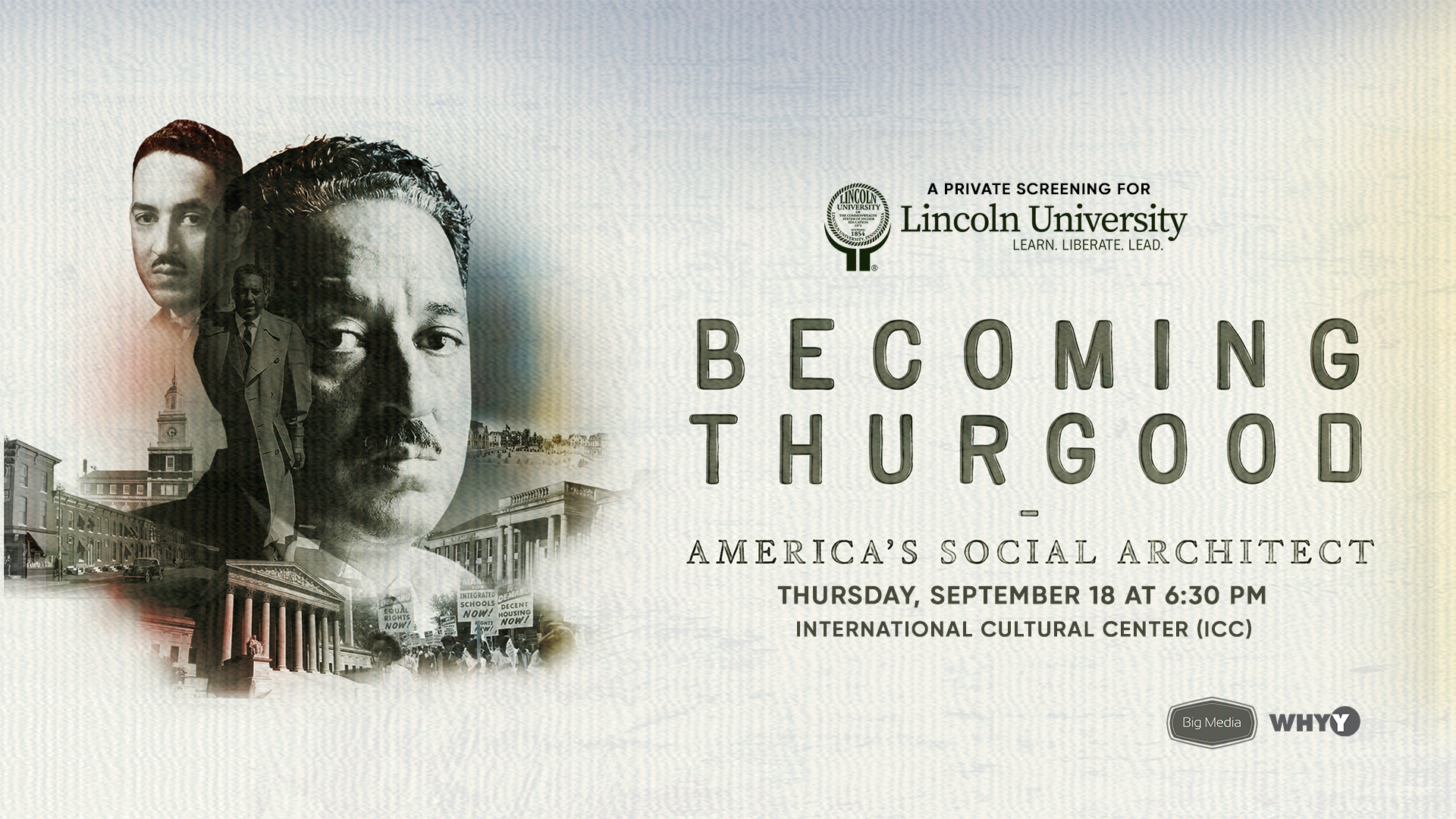 Lincoln University Hosts Special Screening of Becoming Thurgood in Partnership with WHYY & Big Media Agency