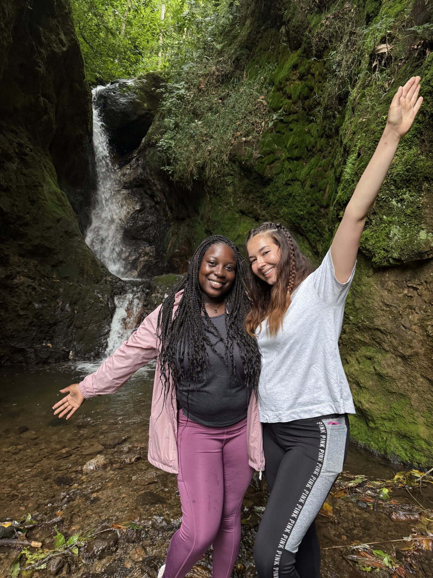 two study abroad students
