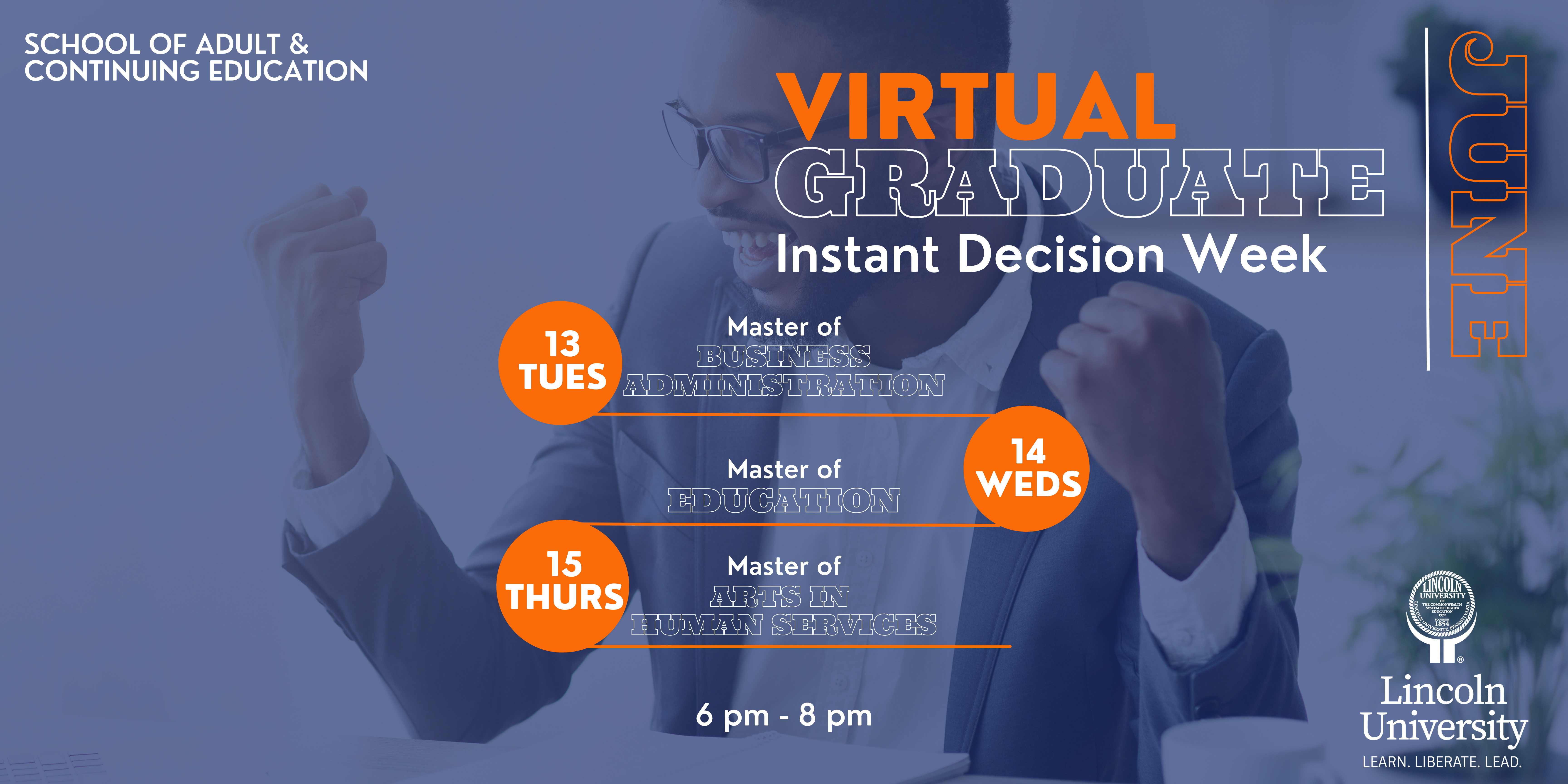 Fall SACE Instant Decision Flyer Students pictured