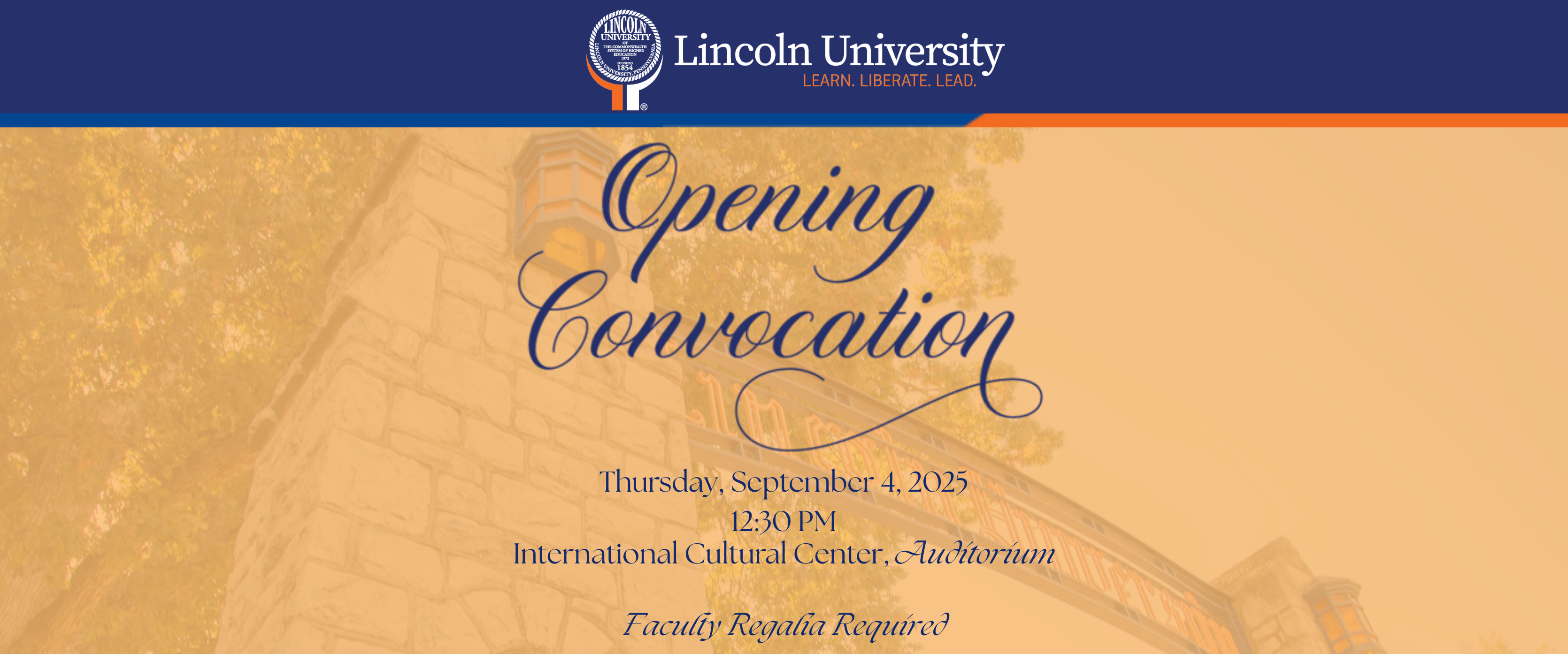 Opening Convocation Flyer