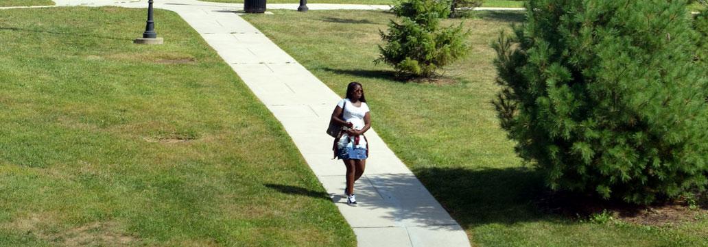 Student Walking