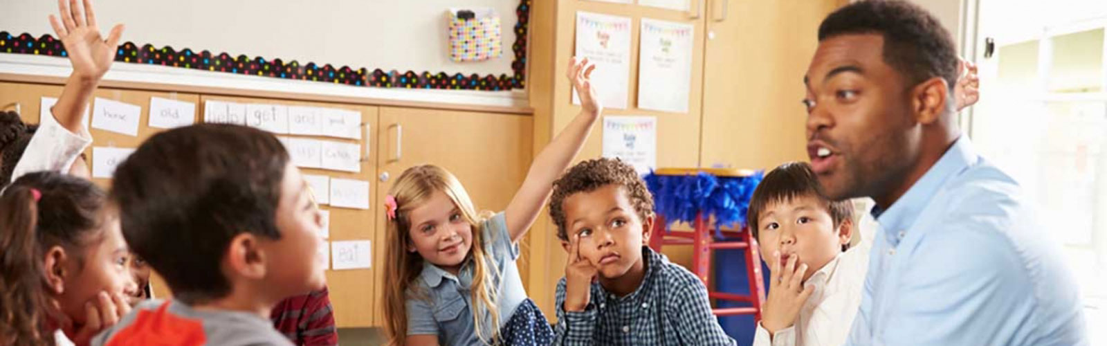 Teacher in a classroom