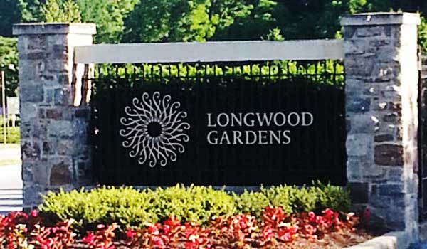Longwood Gardens sign