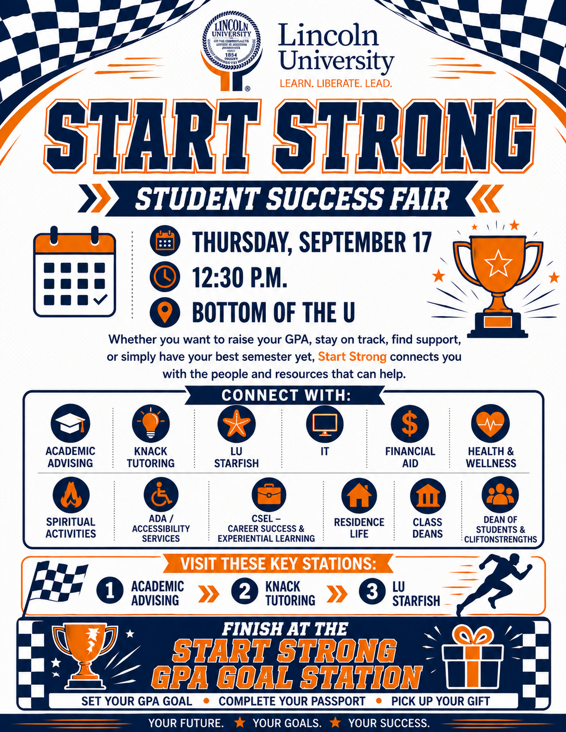 Info graphic for Start Strong event