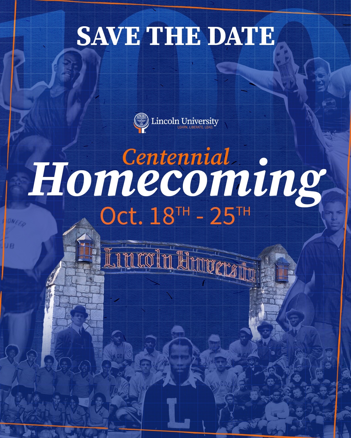 The Lincoln University marching band at homecoming