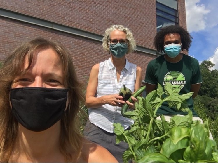 Dr. Melina McConatha, Dr. Anna Hull, and Uzoma James Chikwem