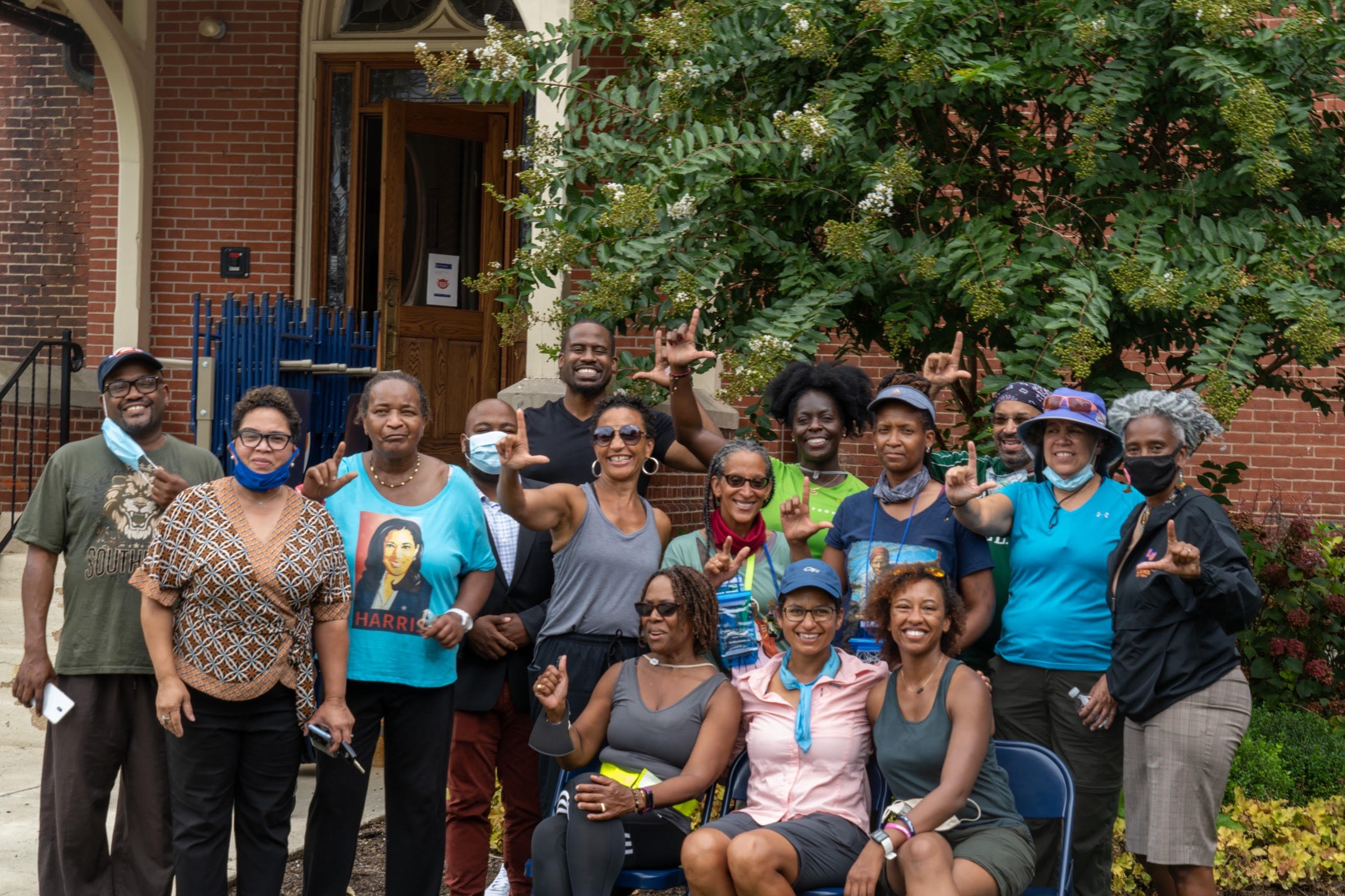 group of women hikers