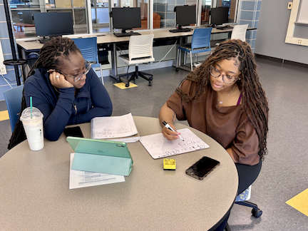 Tutoring students 