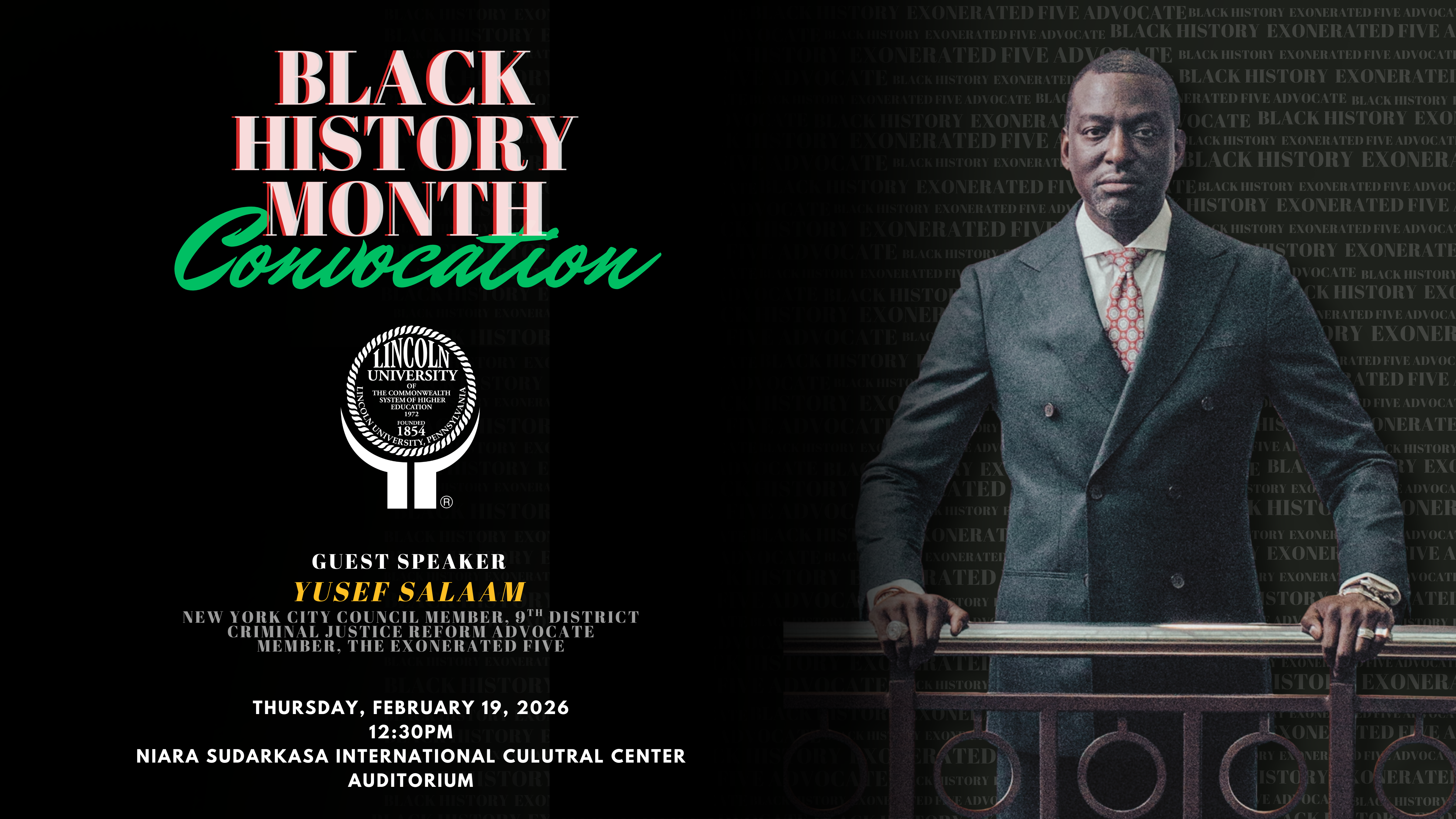 Yusef Salaam Convocation Graphic 